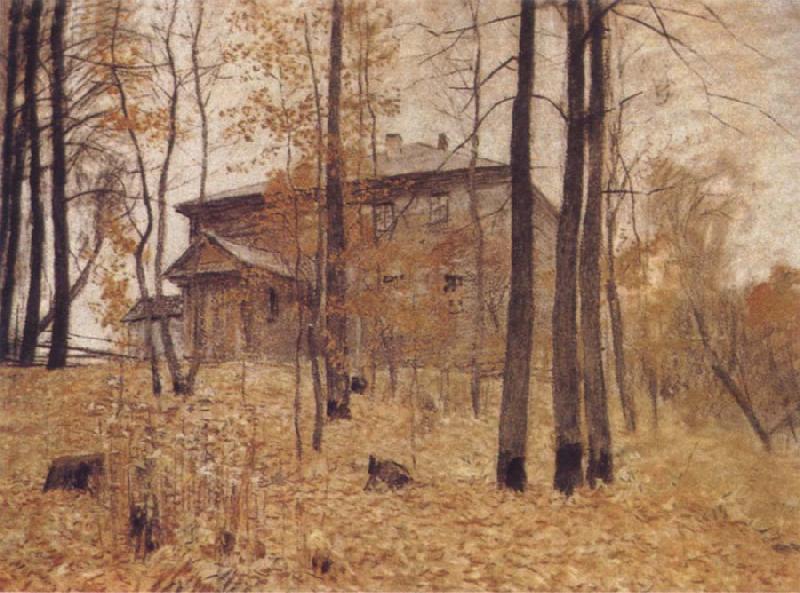 Levitan, Isaak Autumn-Garden Plot oil painting picture